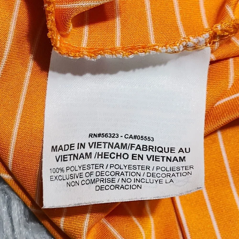 NIKE GOLF Polo Shirt Mens Medium Orange‎ Short Sleeve DRI-FIT Stretch Polyester